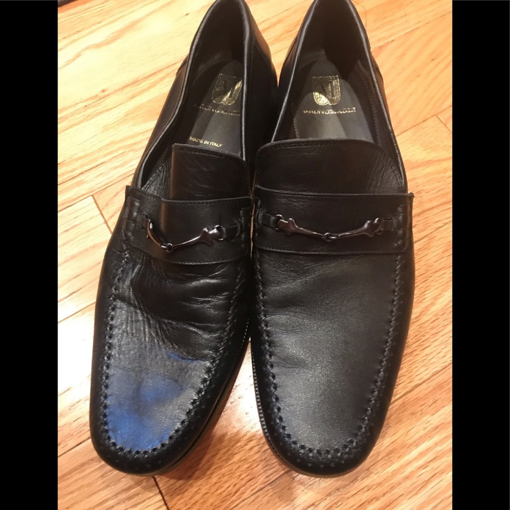 Men’s Bruno Magli 12m black loafer NEW